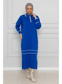 Saxe Blue - Knit Dresses