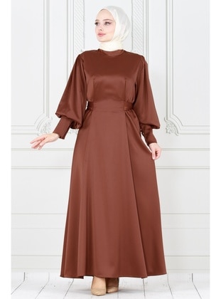 Brown - 500gr - Evening Dresses - Sevitli