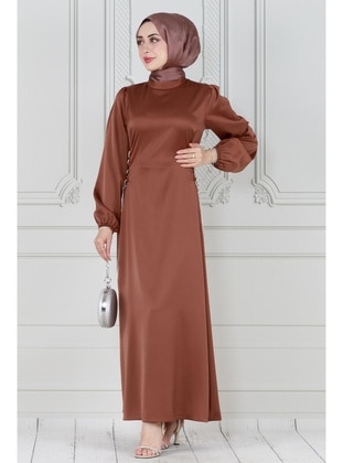 Brown - 1000gr - Evening Dresses - Sevitli