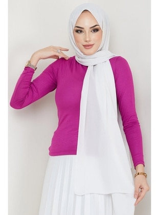 Purple - Blouses - Hafsa Mina