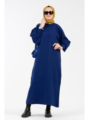 Saxe Blue - Knit Dresses - Sevitli