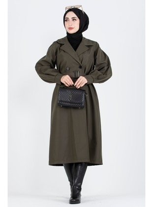 Khaki - Trench Coat - Sevitli