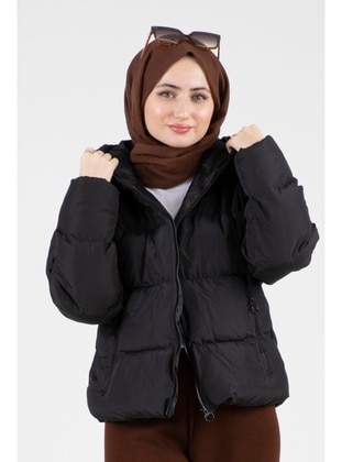 Black - Puffer Jackets - Sevitli