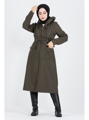 Khaki - Trench Coat - Sevitli