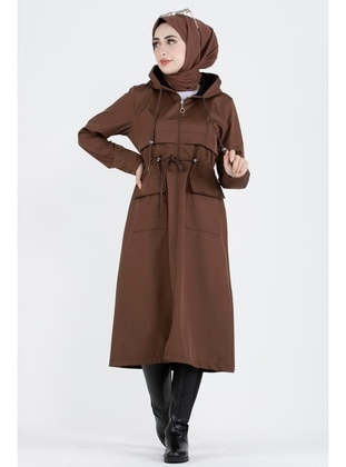 Brown - Trench Coat - Sevitli