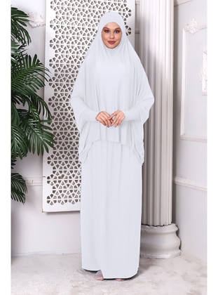 White - Prayer Clothes - İhvan