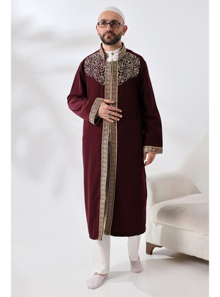 Burgundy - Prayer Clothes - İhvan