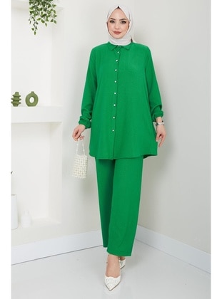 Green - Suit - Hafsa Mina