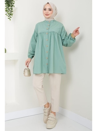 Mint Green - Tunic - Hafsa Mina