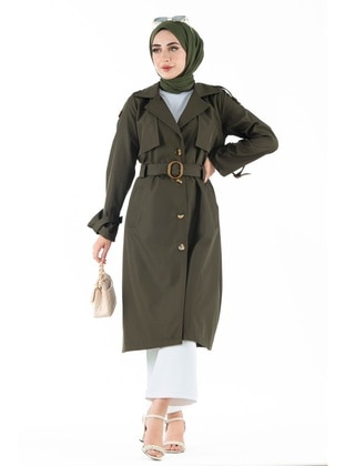 Khaki - Trench Coat - Sevitli