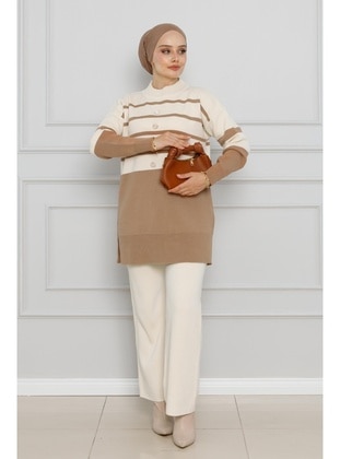 Milky Brown - Knit Suits - Sevitli