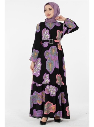 Lilac - Modest Dress - Sevitli