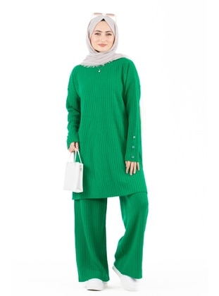 Green - Knit Suits - Sevitli