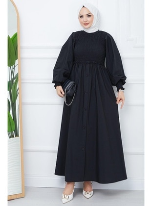 Black - Modest Dress - Hafsa Mina