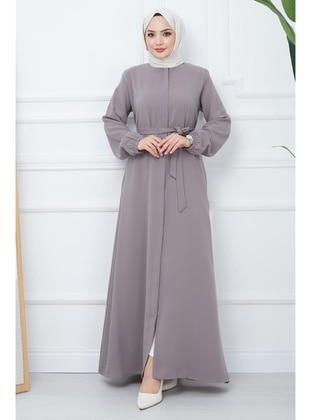 Grey - Abaya - Hafsa Mina