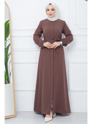 Brown - Abaya - Hafsa Mina