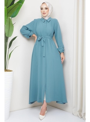 Mint Green - Abaya - Hafsa Mina