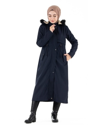 Navy Blue - Puffer Jackets - Sevitli