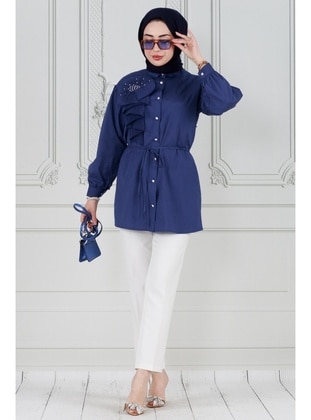 Navy Blue - Tunic - Sevitli