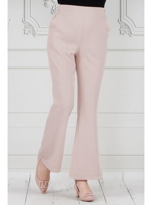 Beige - Pants - Sevitli