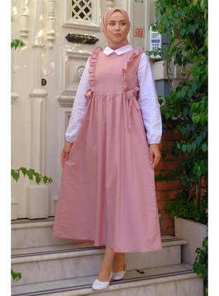 Powder Pink - Modest Dress - Hafsa Mina