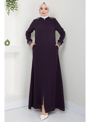 Maroon - Abaya - Hafsa Mina