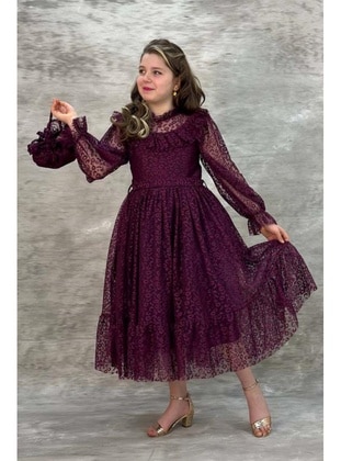 Purple - Girls` Dress - Riccotarz