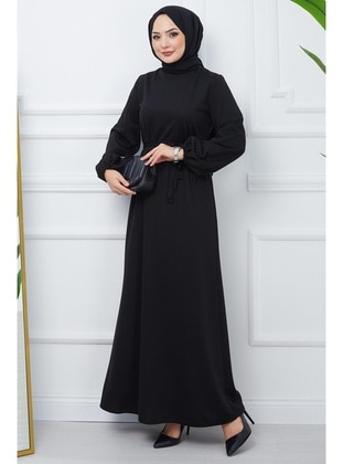 Black - Modest Dress - Hafsa Mina