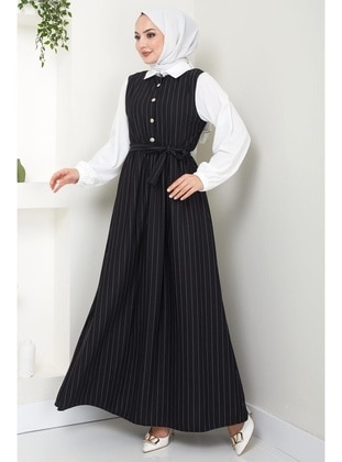 Black - Modest Dress - Hafsa Mina