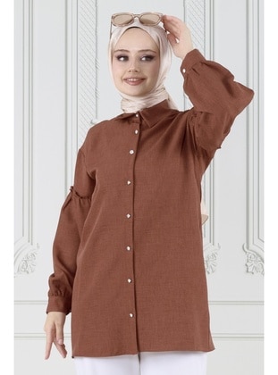 Brown - Tunic - Sevitli