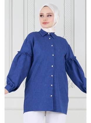 Navy Blue - Tunic - Sevitli