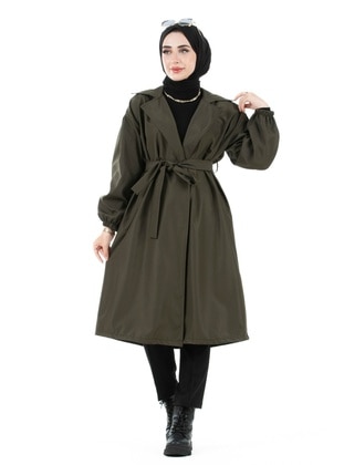 Khaki - Trench Coat - Sevitli