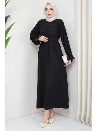 Black - Modest Dress - Hafsa Mina