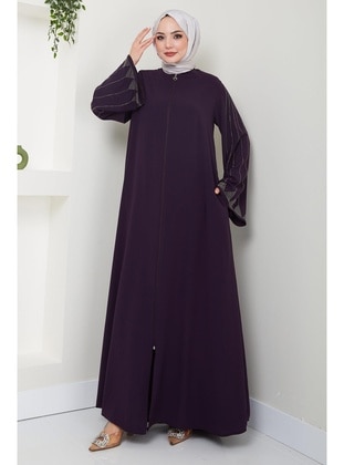 Maroon - Abaya - Hafsa Mina