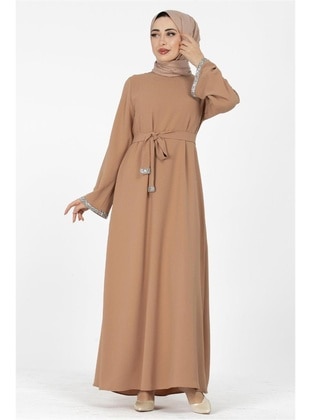 Milky Brown - Modest Dress - Sevitli