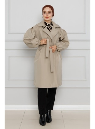 Stone Color - Trench Coat - Sevitli