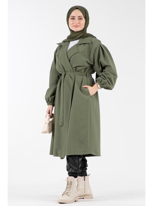 Khaki - Trench Coat - Sevitli