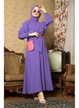 Lilac - Modest Dress - Sevitli