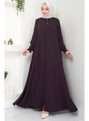 Maroon - Abaya - Hafsa Mina