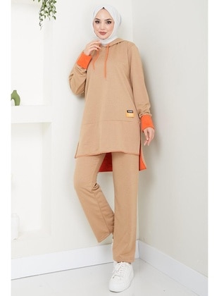 Camel - Tracksuit Set - Hafsa Mina