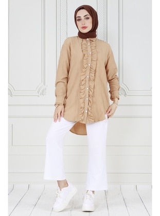 Beige - Tunic - Sevitli