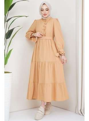 Camel - Modest Dress - Hafsa Mina