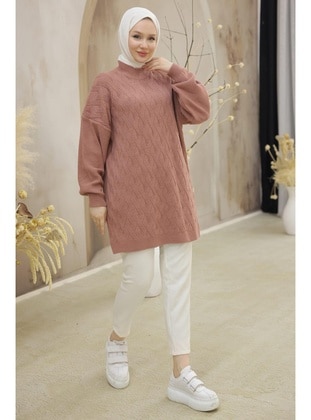 Dusty Rose - Knit Tunics - Hafsa Mina