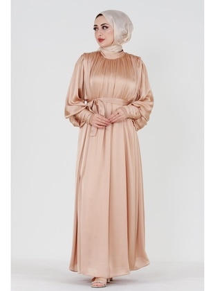 Beige - 500gr - Evening Dresses - Sevitli