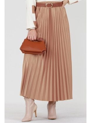 Beige - Skirt - Sevitli