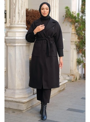 Black - Coat - Hafsa Mina