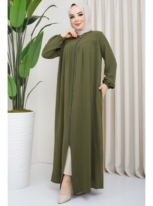 Khaki - Abaya - Hafsa Mina