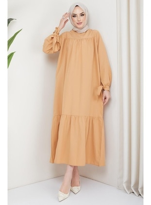 Camel - Modest Dress - Hafsa Mina