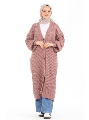 Dusty Rose - Knit Cardigan - Sevitli