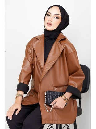 Tan - Jacket - Hafsa Mina